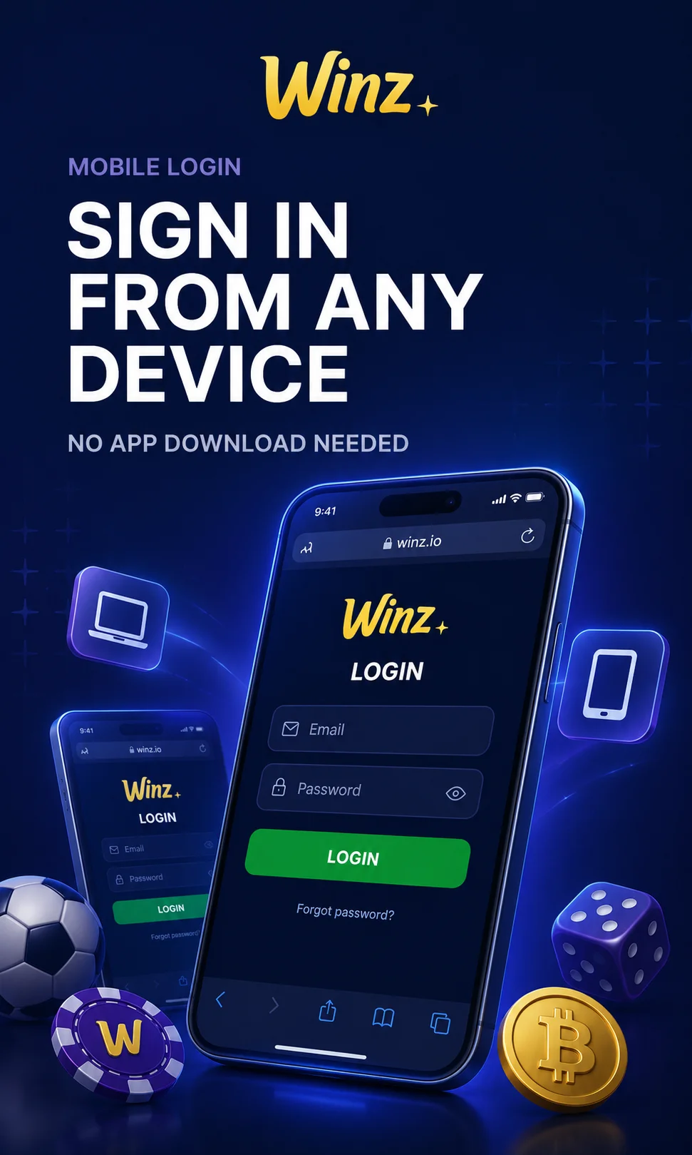 Winz account sign in page